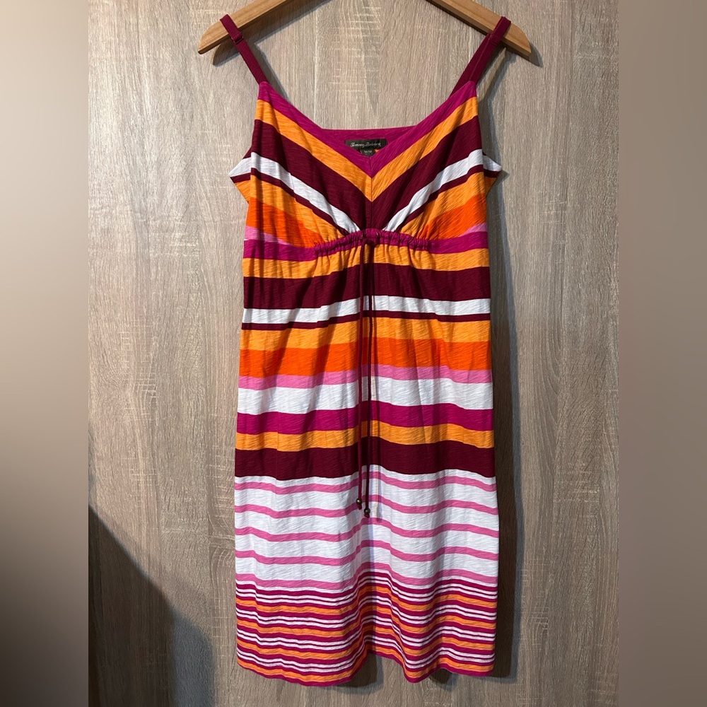 Tommy Bahama V-Neck Striped Sundress Size Medium Beach  Resortwear